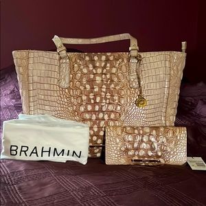 NWT Brahmin Ashlee tote in Doe & Ady wallet